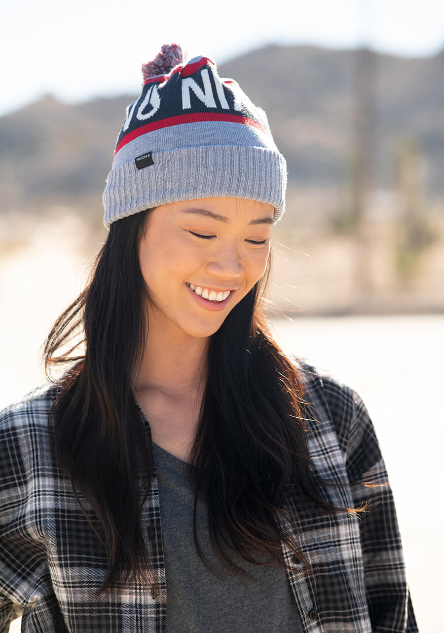 Teamster Beanie - Blue / Orange