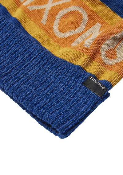 Teamster Beanie - Blue / Orange