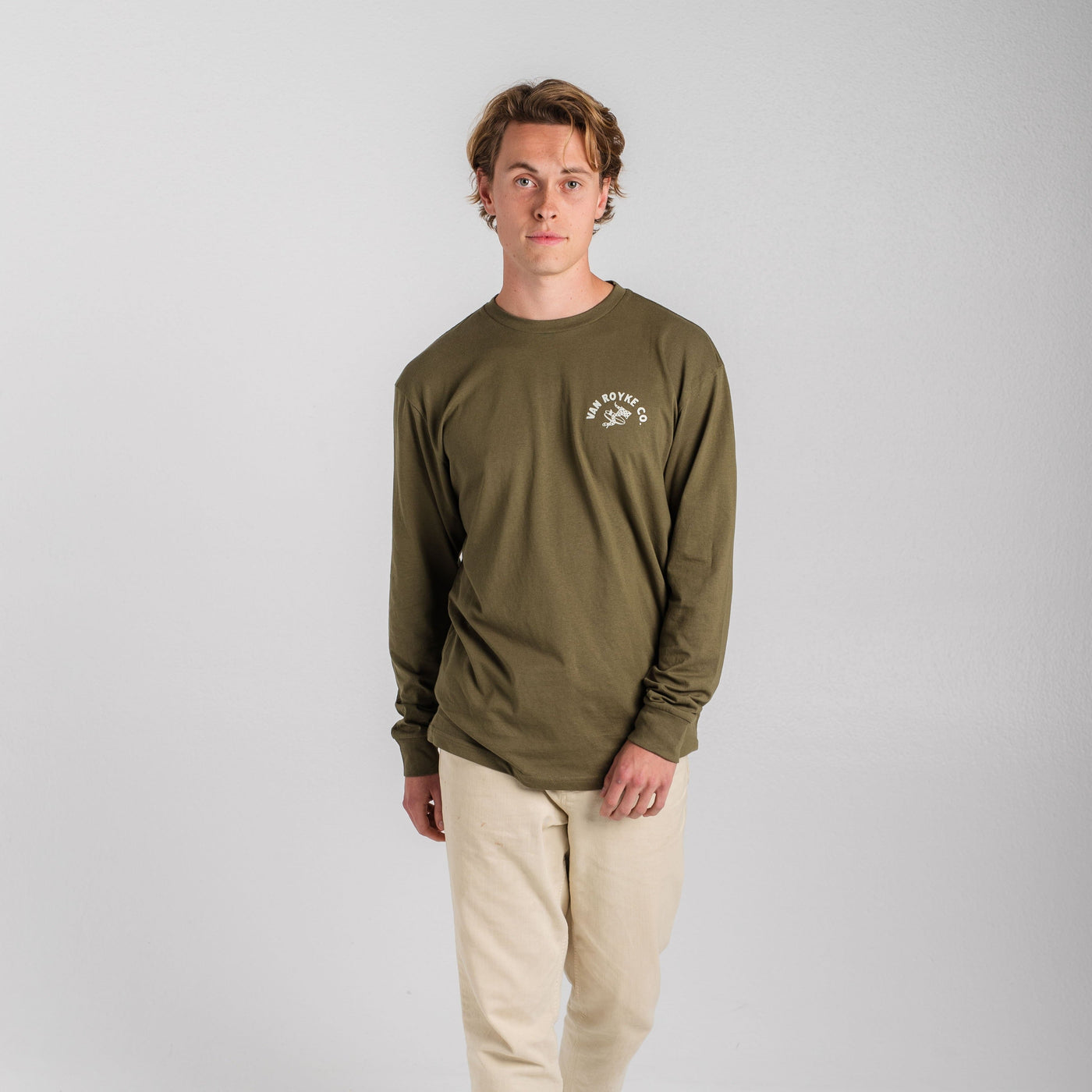 Long Sleeve Cobra Tee - Olive Green