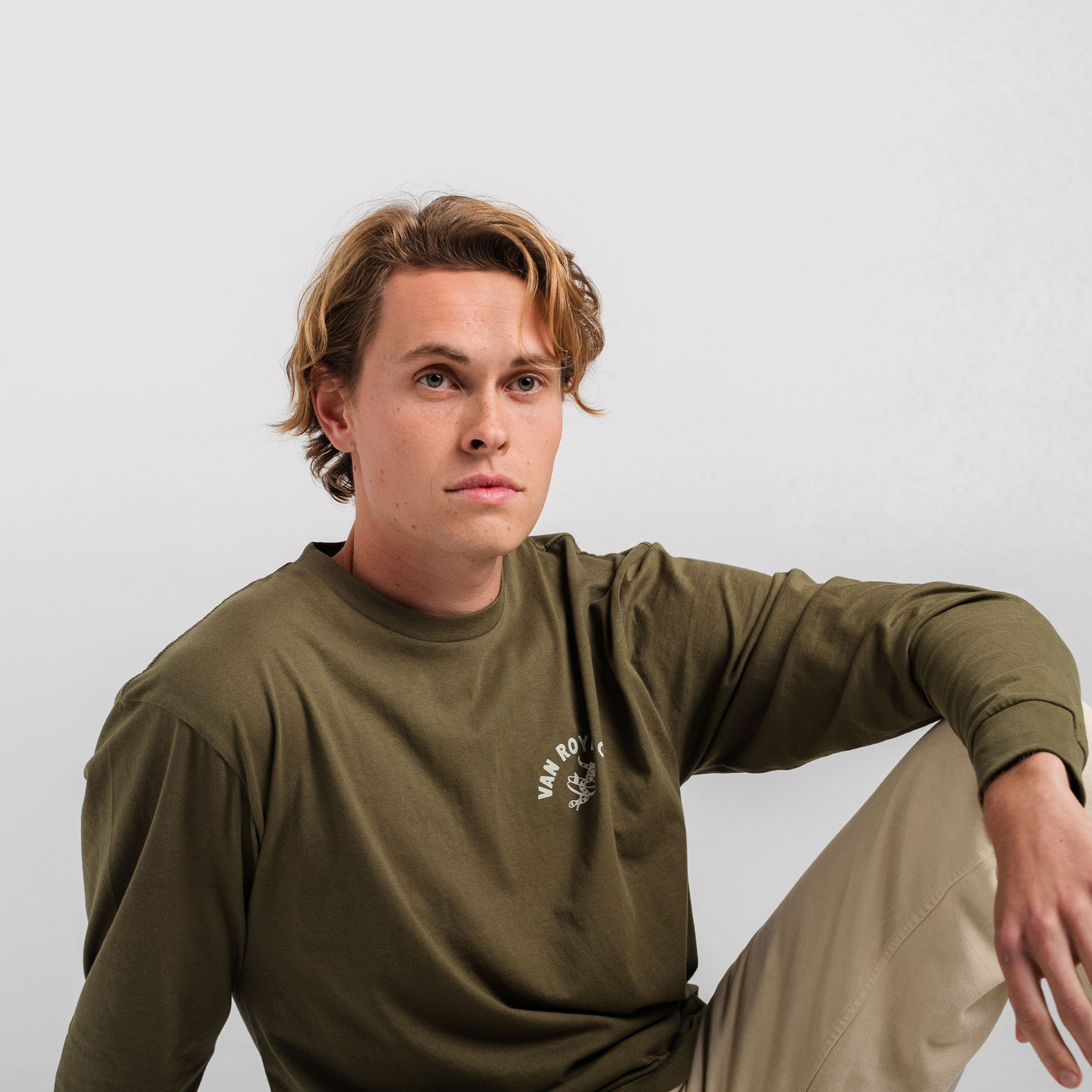 Long Sleeve Cobra Tee - Olive Green