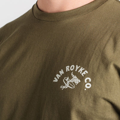 Long Sleeve Cobra Tee - Olive Green