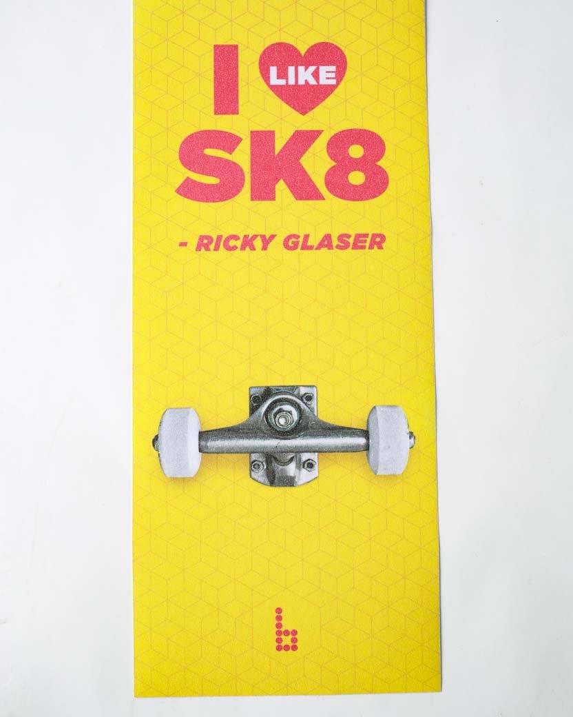 Ricky's Braille Pro Model Skateboard Deck & Grip