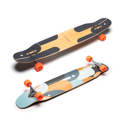 Loaded Boards Mata Hari Bamboo Longboard Skateboard Complete (Orangatang Fat Free 80a Wheels, Paris 180mm 50 Trucks)