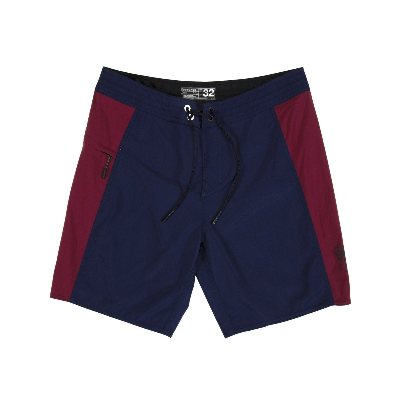 NFA 19" Boardshort Midnight / Burgundy