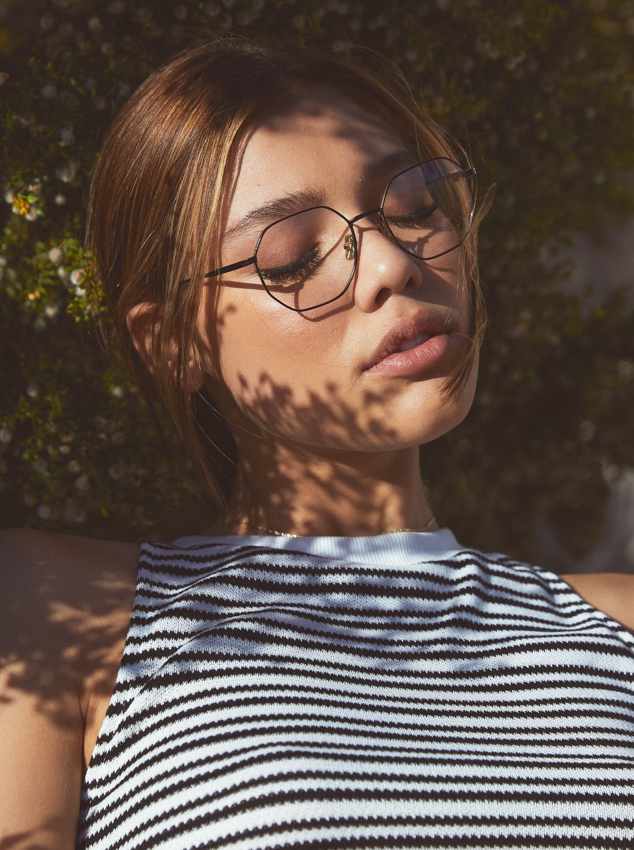 MAYLIN-Black Gold + Brindle Tortoise / Clear