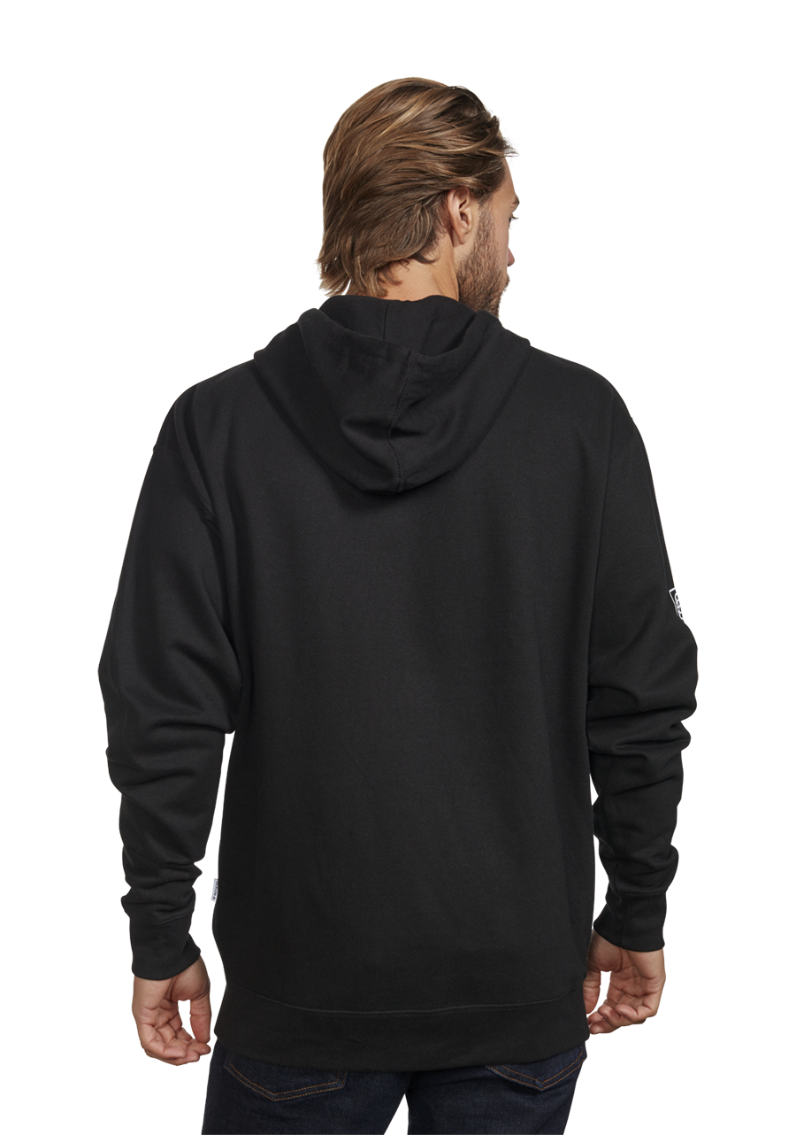 Track Zip Hoodie - Black / White