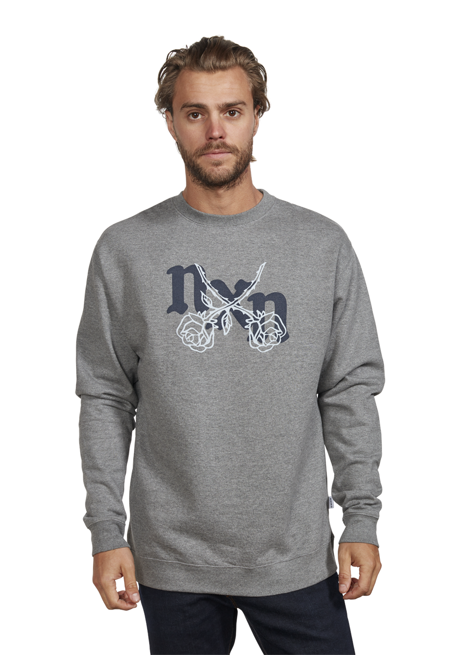 Rosas Crew Sweatshirt - Dark Heather Gray / Gray