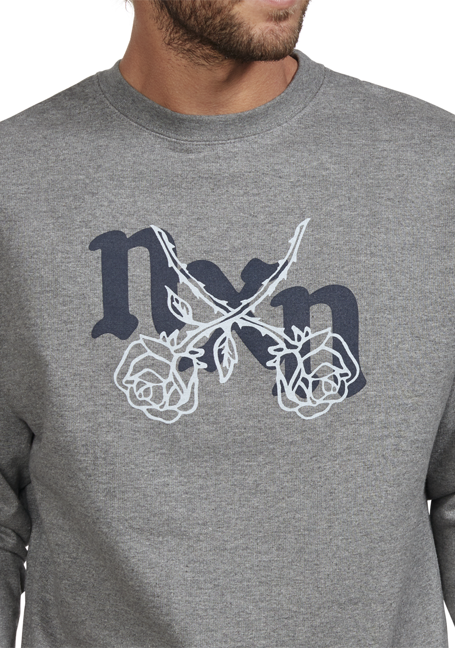 Rosas Crew Sweatshirt - Dark Heather Gray / Gray