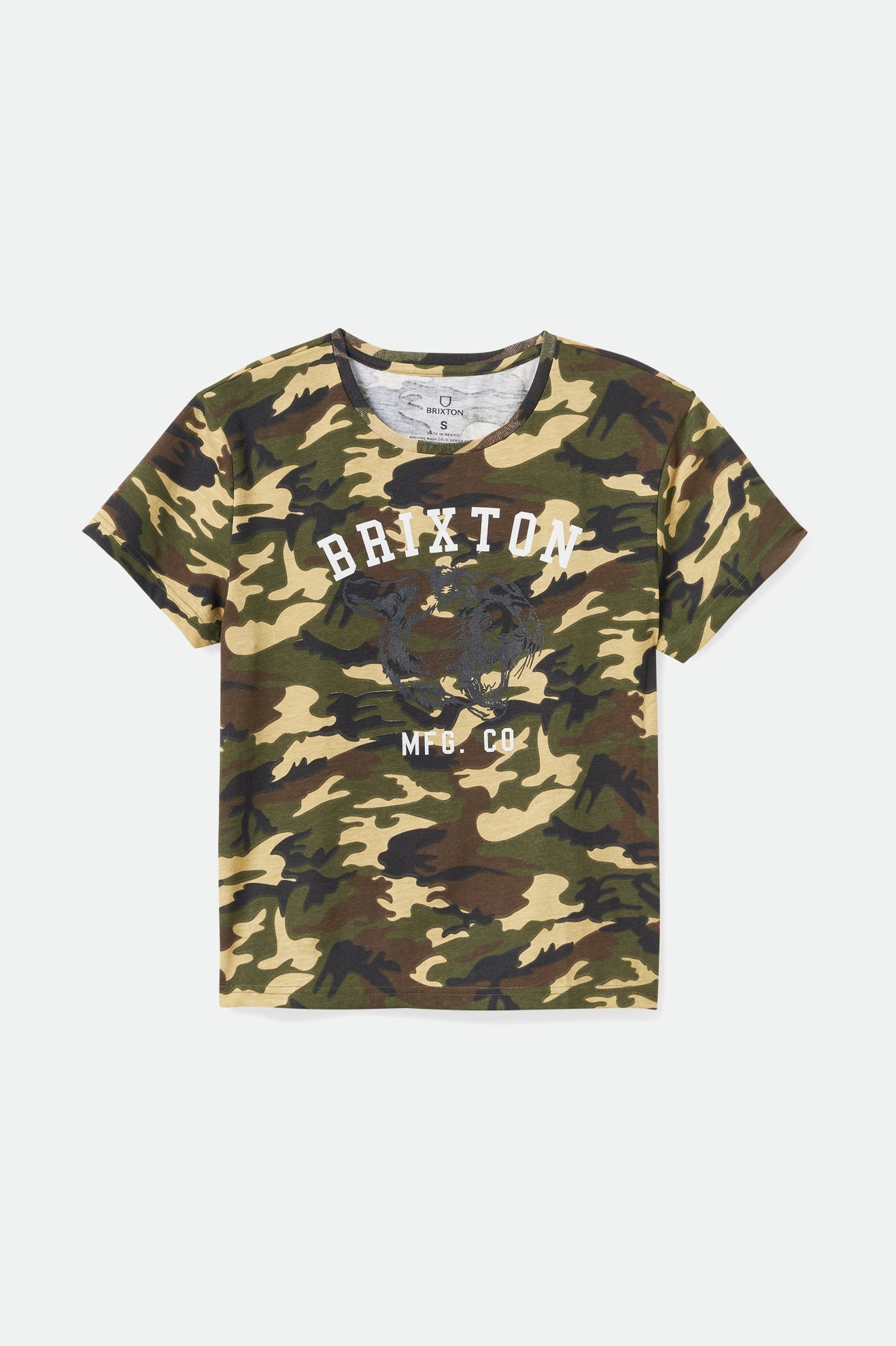 Varsity Cat Women's S/S Vintage Tee - Camo