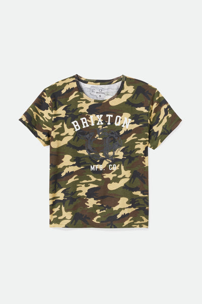 Varsity Cat Women's S/S Vintage Tee - Camo