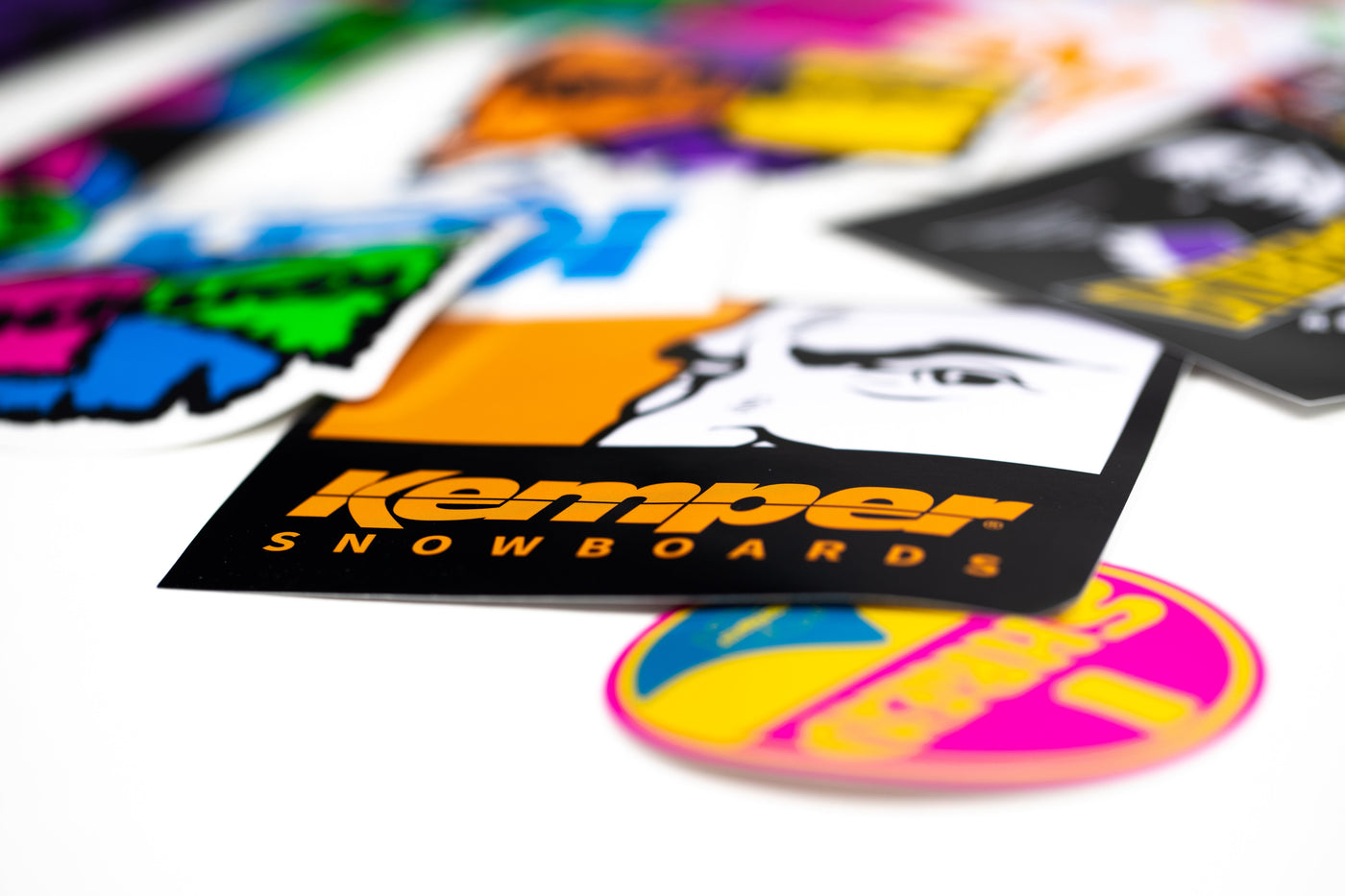 Kemper Snowboards Sticker Pack 24-Piece Assorted