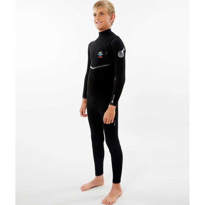 Junior Flashbomb 3/2 Zip Free Wetsuit in Black