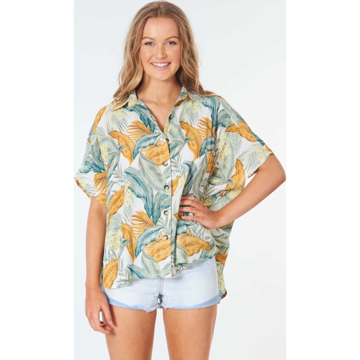 Tropic Sol Shirt in Vanilla