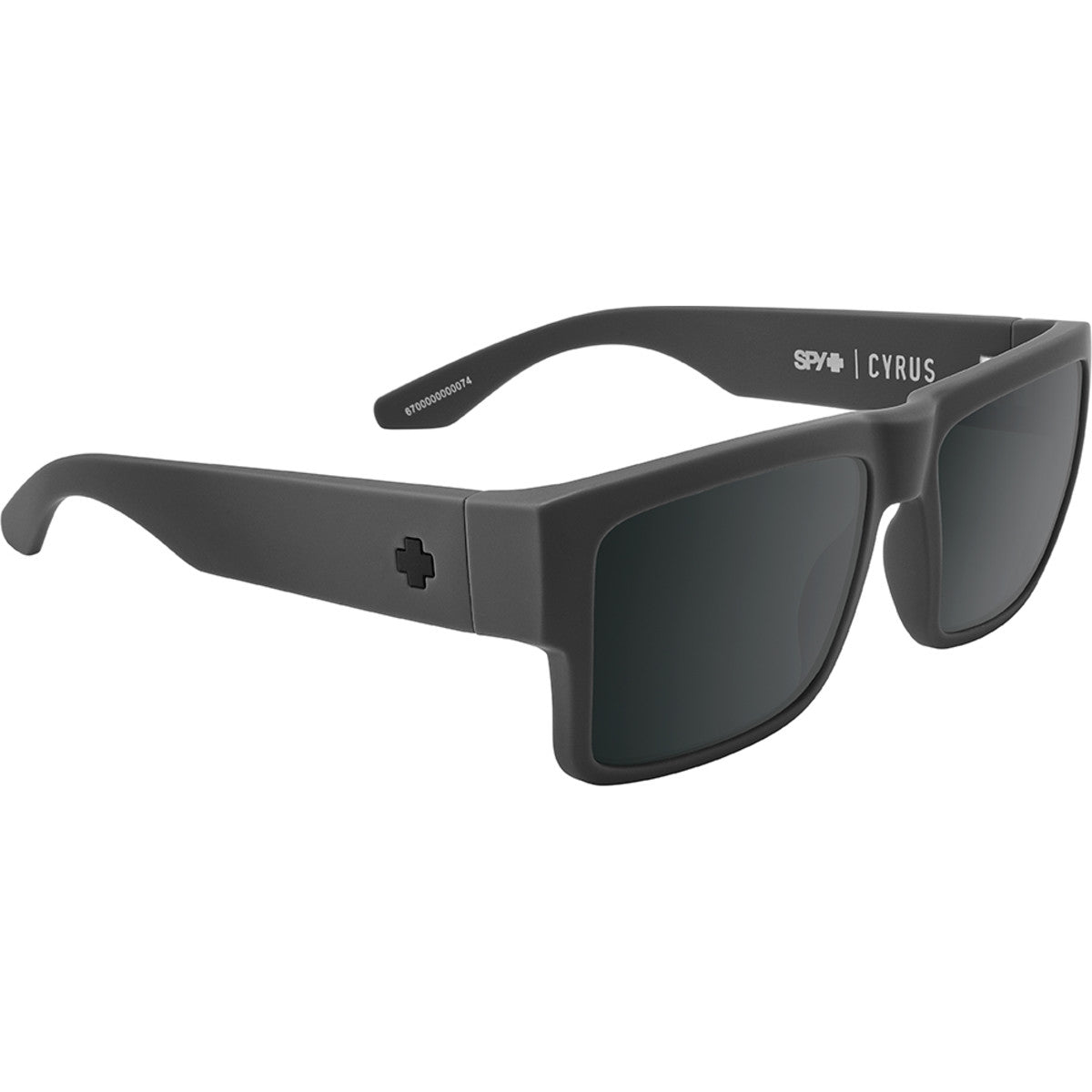 Cyrus Soft Matte Dark Gray - HD Plus Gray Green Polar with Black Spectra Mirror