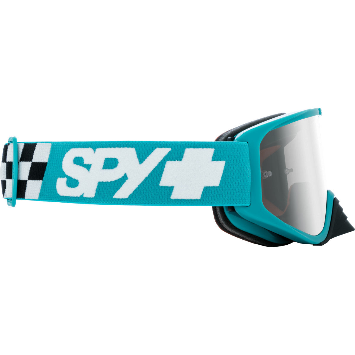 Woot Race Checkers Teal - HD Smoke with Silver Spectra Mirror - HD Clear