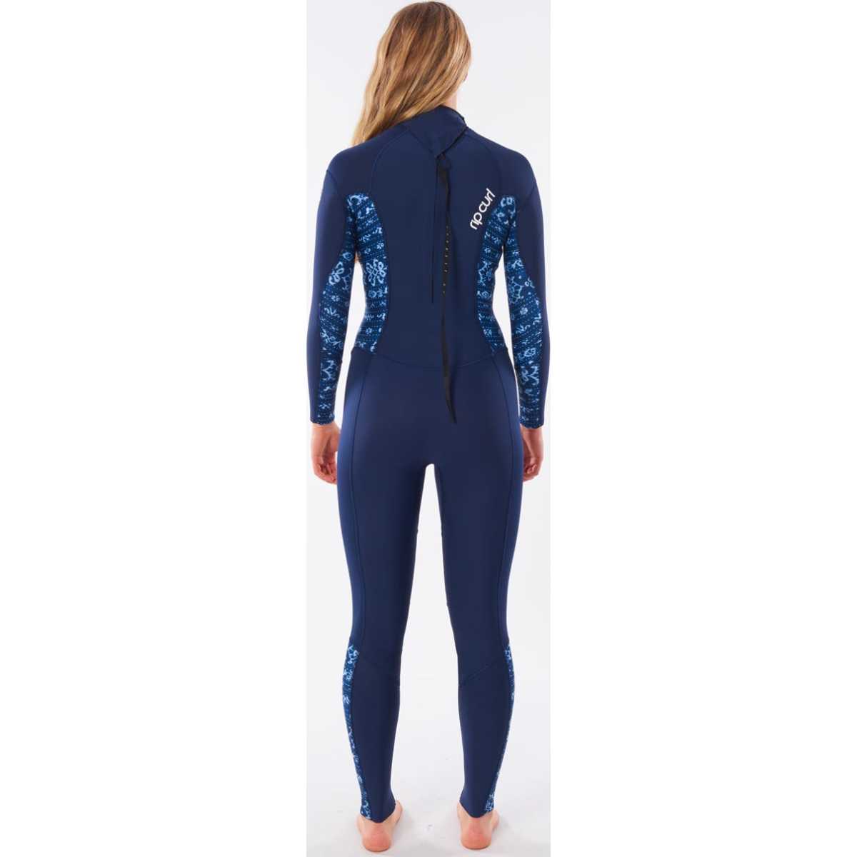 Women's Dawn Patrol 4/3 Back Zip Wetsuit in Mid Blue