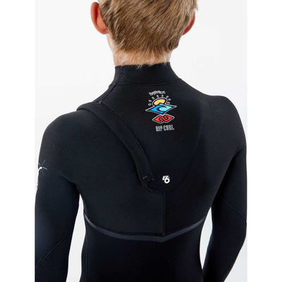 Junior Flashbomb 3/2 Zip Free Wetsuit in Black