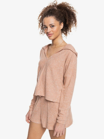 Women's High Tide Hoodie Polo Knit Top
