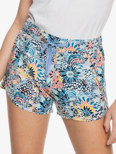 Women's Marine Bloom Short Elastic Waist Non-Denim Shorts