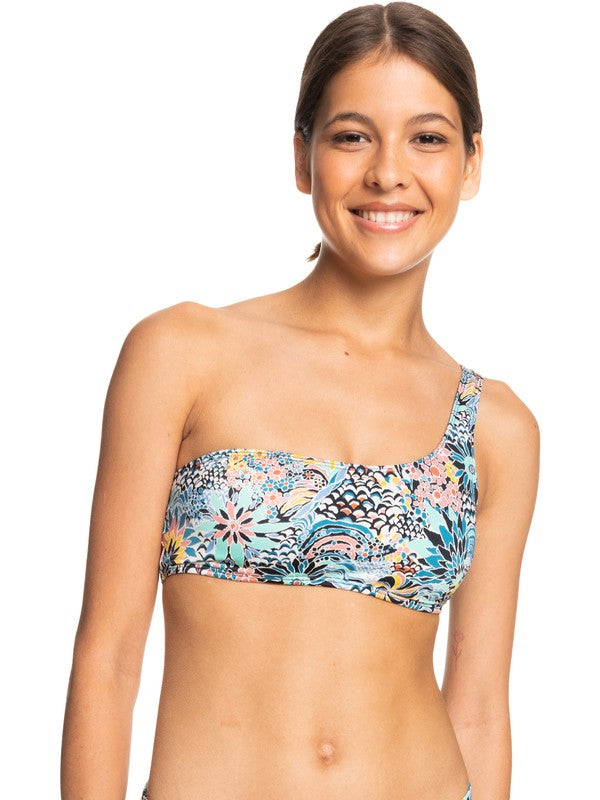 Women's Marine Bloom Asymetric Top Triangle Bra