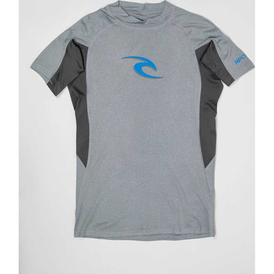 Wave Short Sleeve Rash Guard in Grey