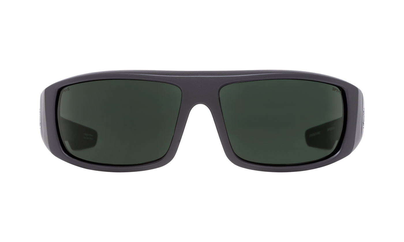 Logan Matte Black ANSI RX - HD Plus Gray Green