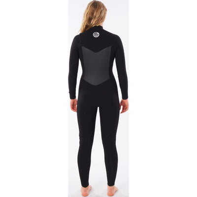 Women's Flashbomb 3/2 Chest Zip Wetsuit in Black