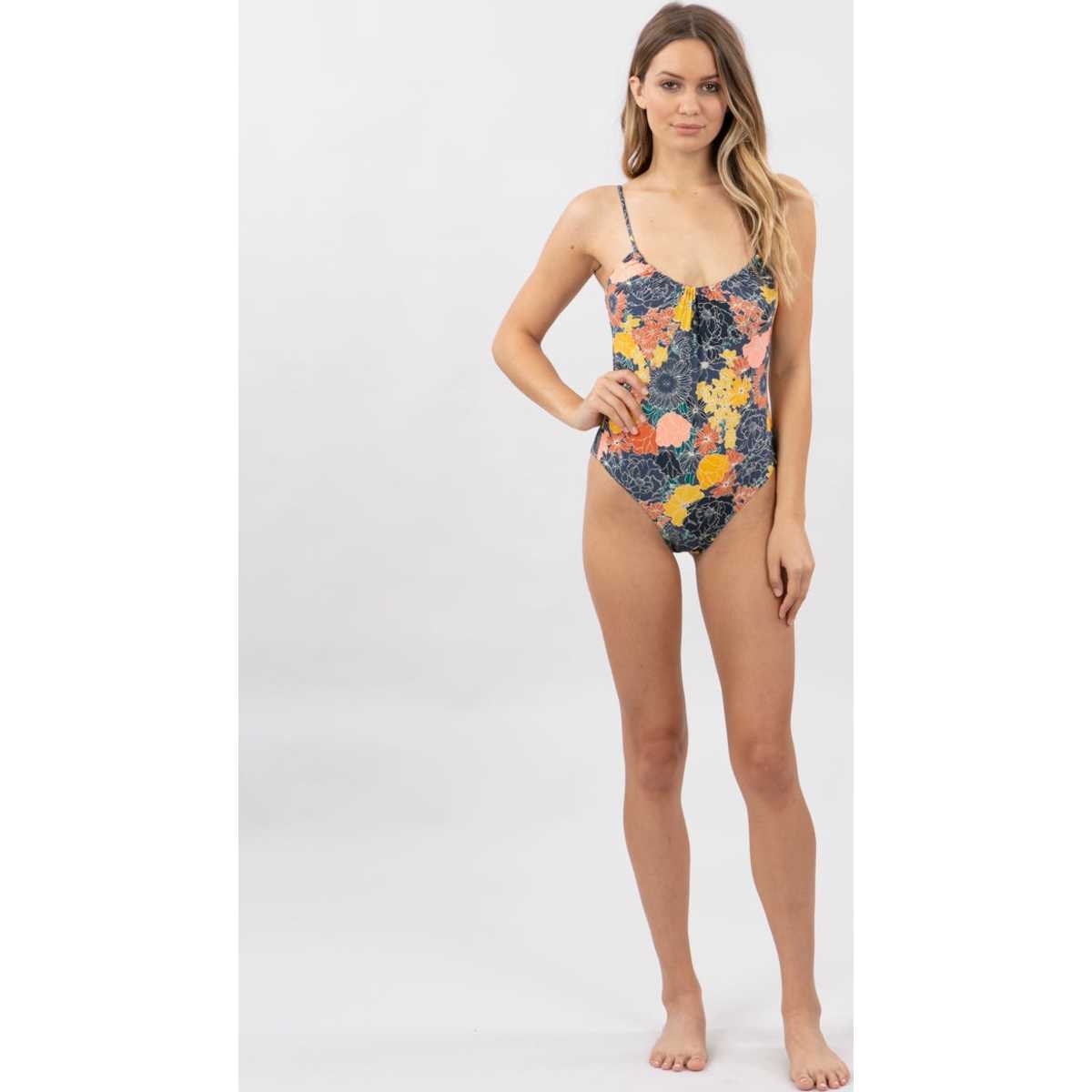 Golden Days Cheeky Coverage One Piece in Mid Blue