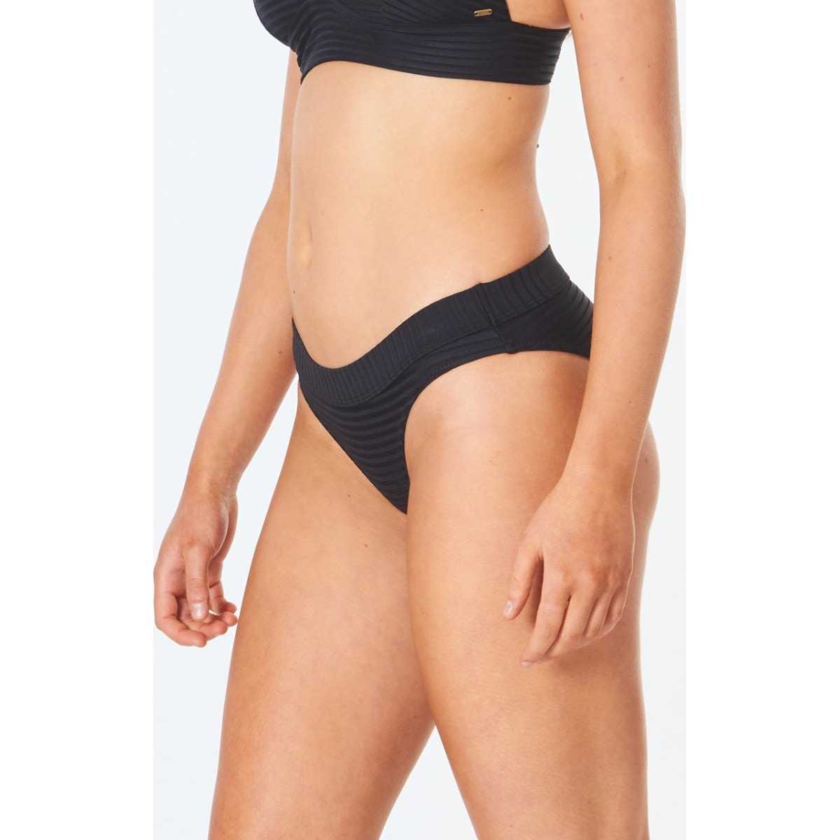 Premium Surf Full Bikini Bottom in Black