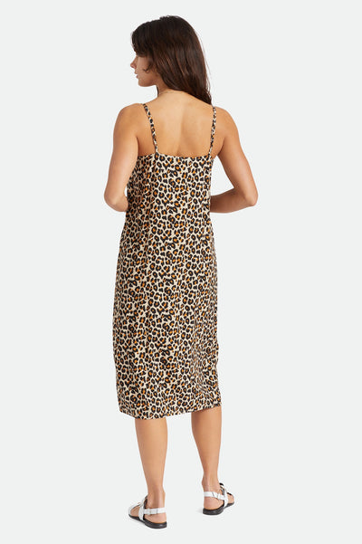 Leopard Midi Slip Dress - Leopard