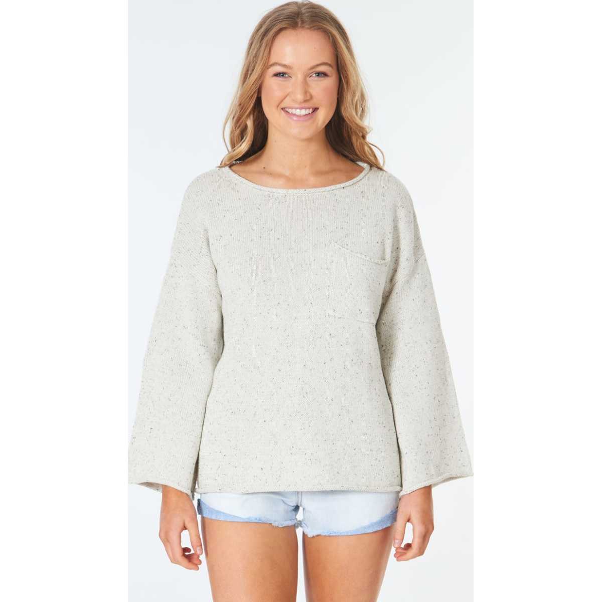 Surf Shack Sweater in Bone