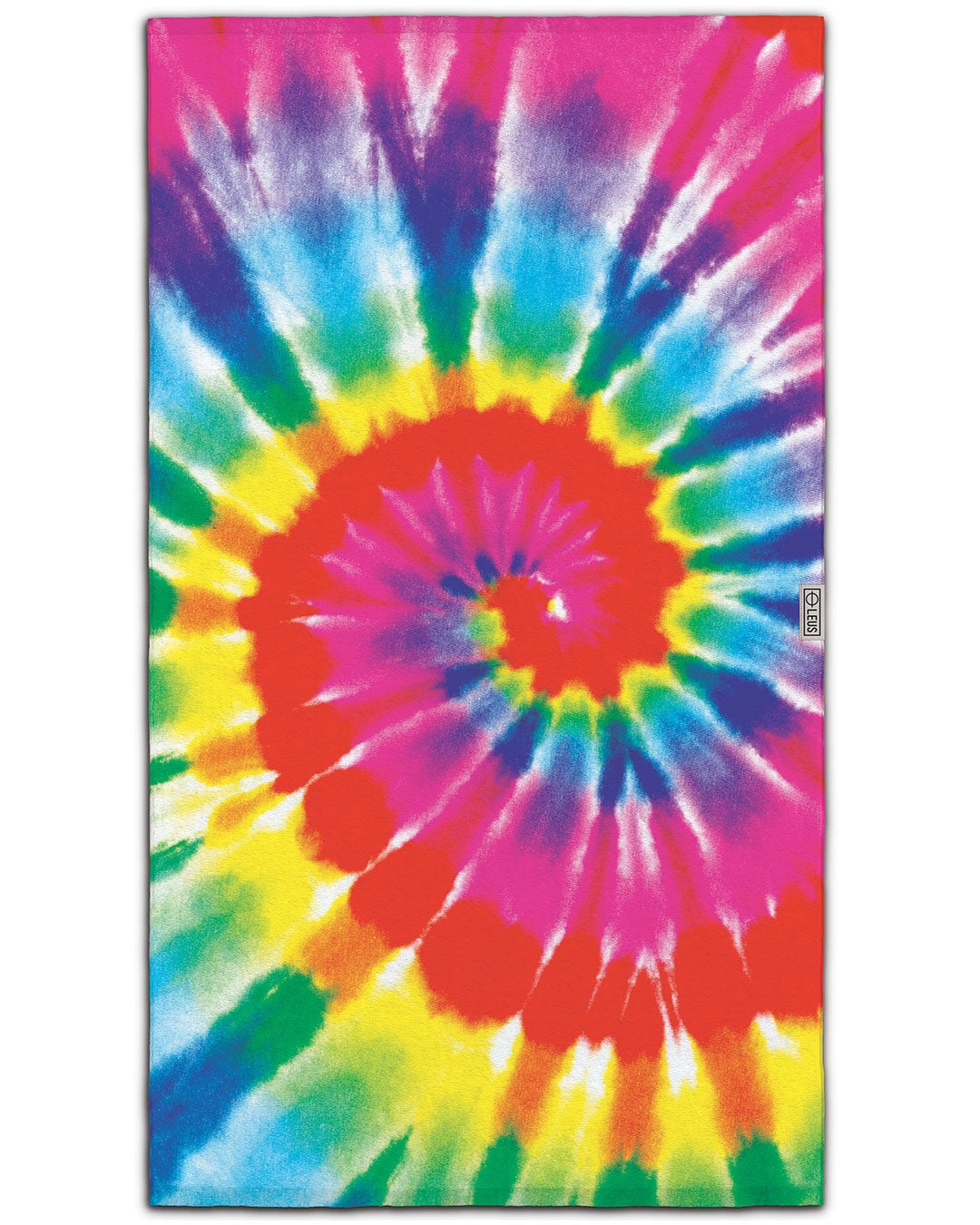 Tie Dye Rainbow Beach ECO Towel