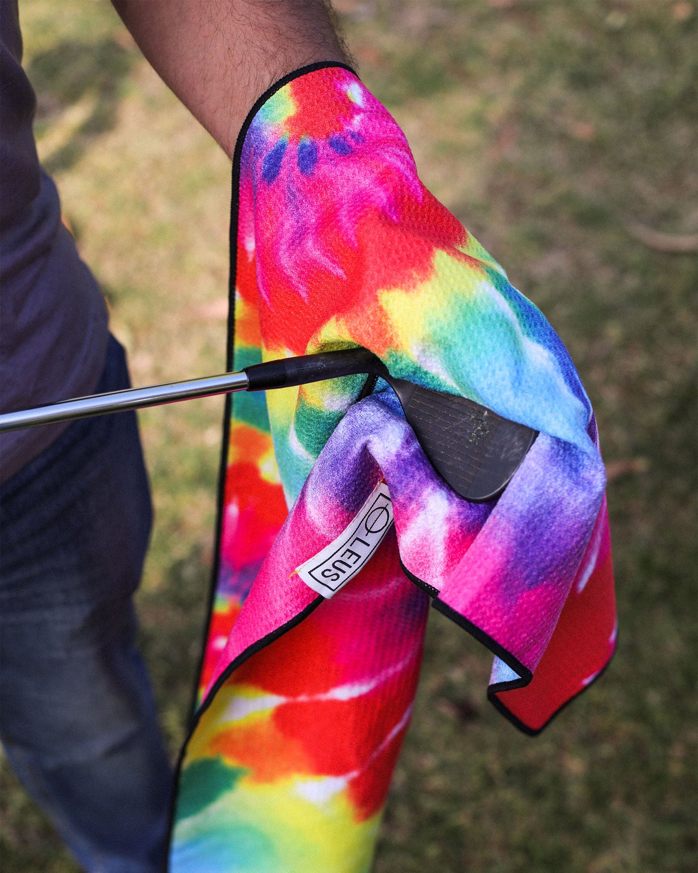 Tie Dye Rainbow Golf ECO Towel