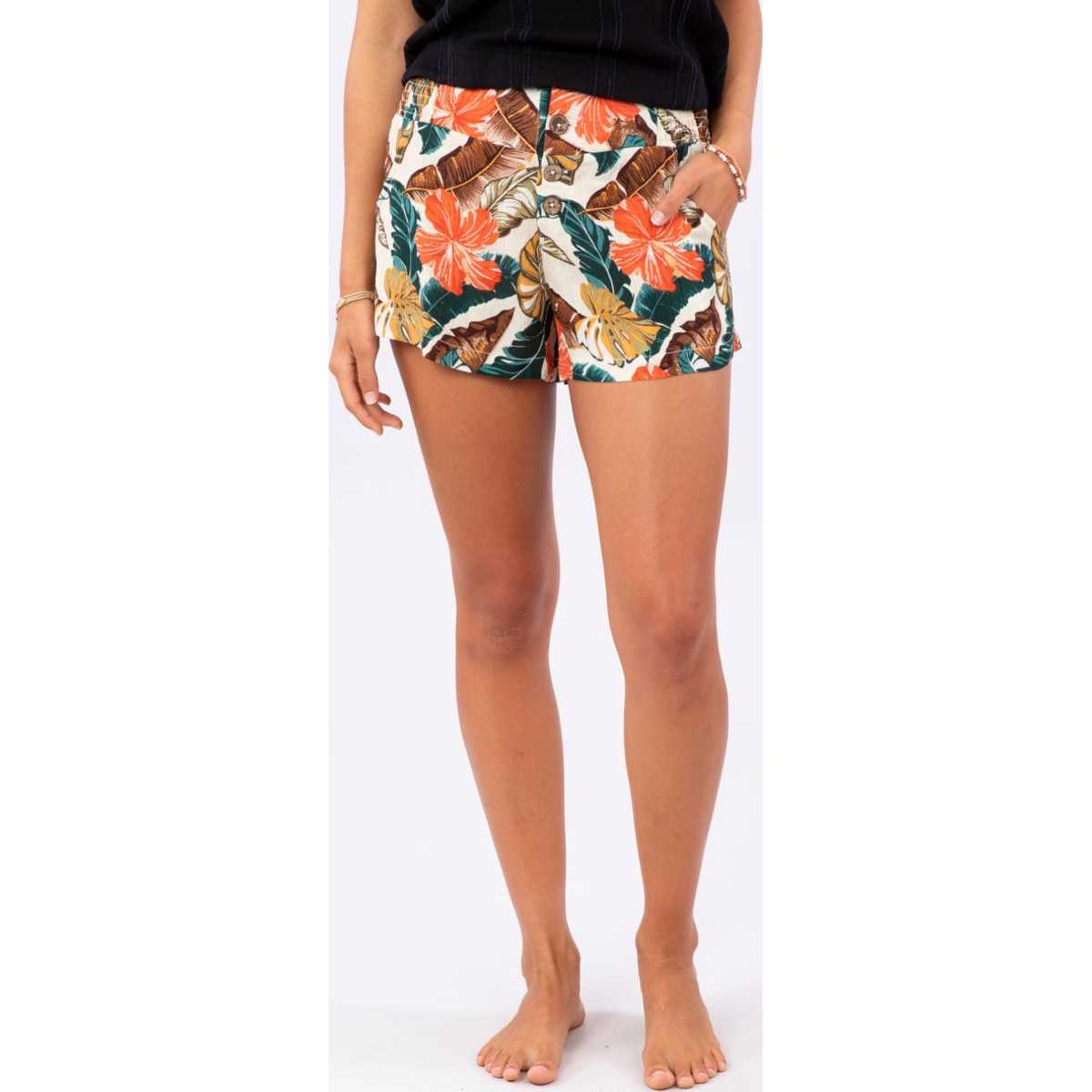 Tropic Coast Short in Hot Coral