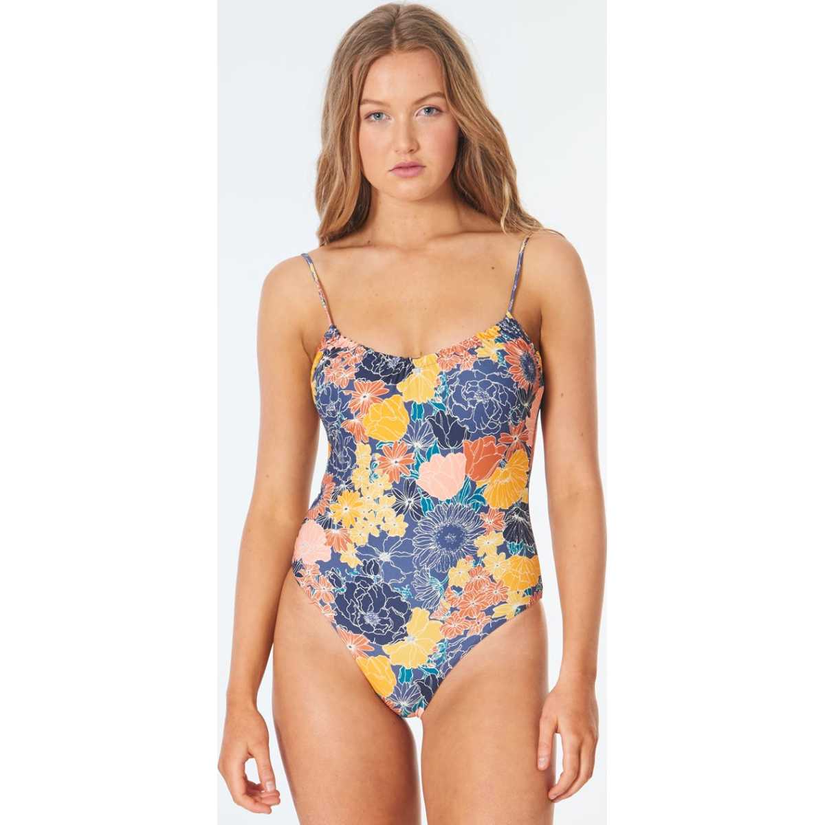 Golden Days Cheeky Coverage One Piece in Mid Blue