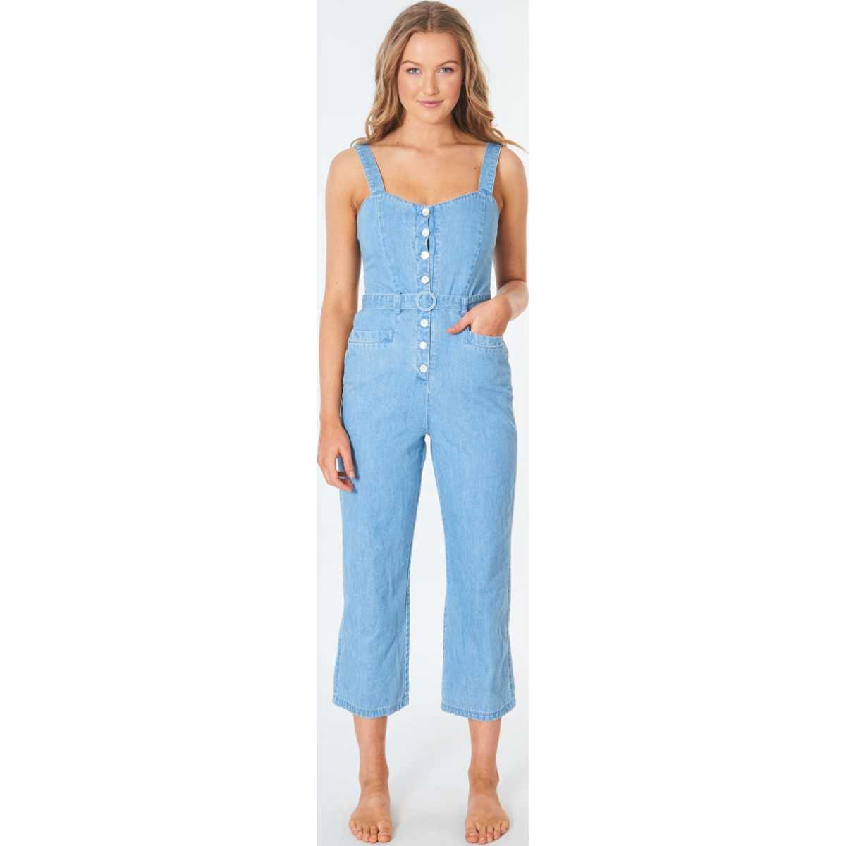 Golden Days Jumpsuit in Blue