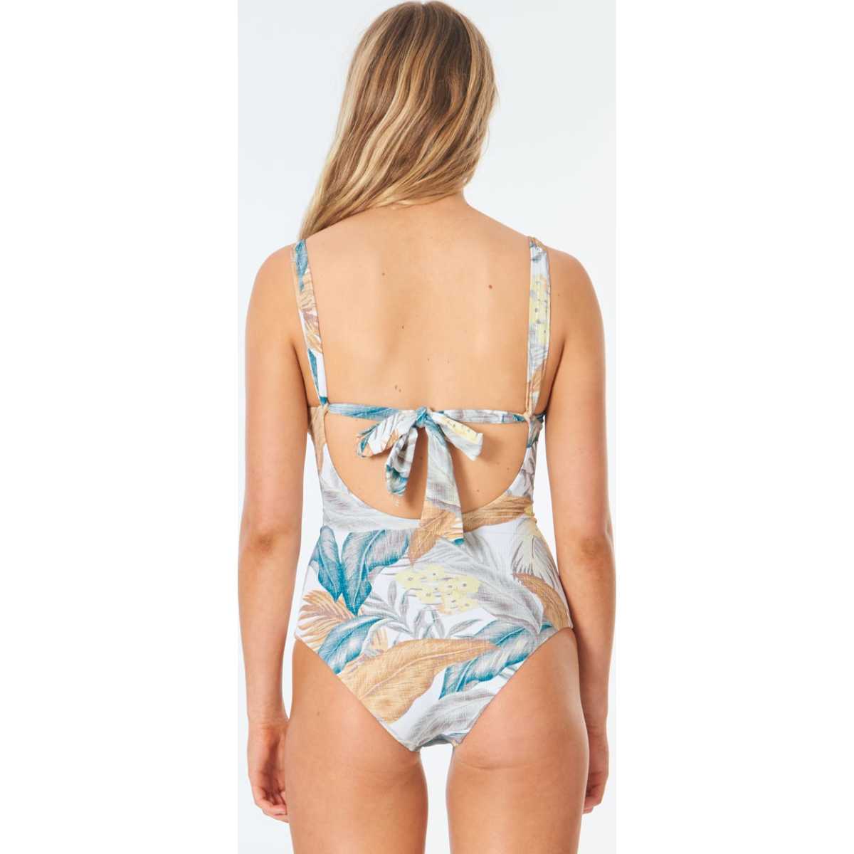 Tropic Sol Good Coverage One Piece Swimsuit in Vanilla