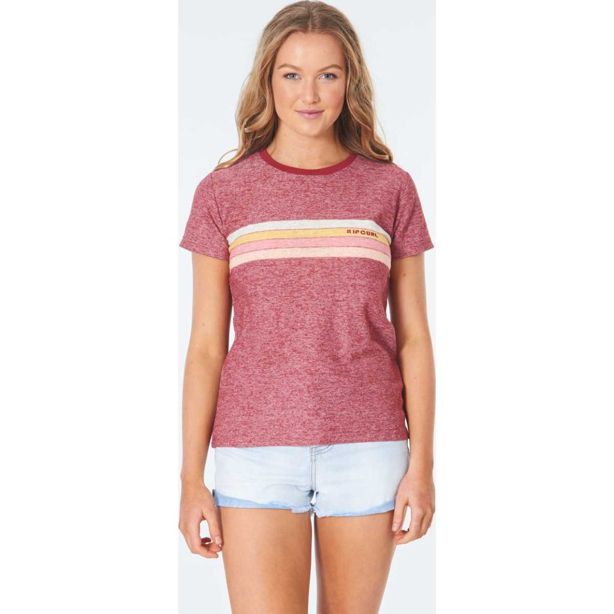 Golden Days Standard Tee in Maroon