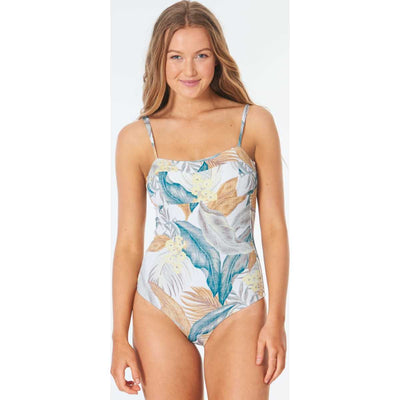 Tropic Sol Good Coverage One Piece Swimsuit in Vanilla