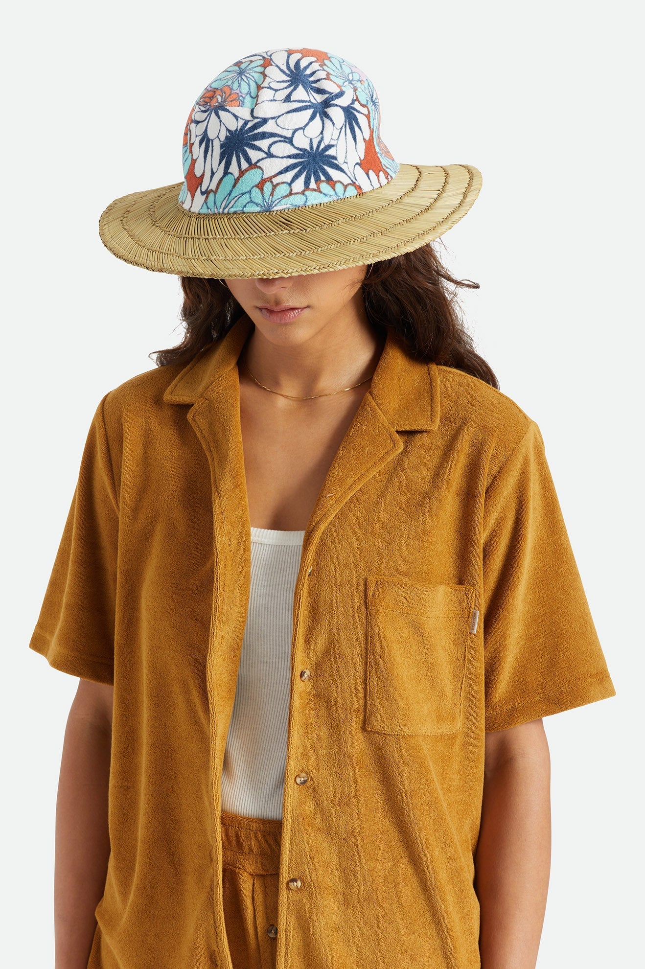 King Sun Hat - Tan/Kaleiodscope Eye