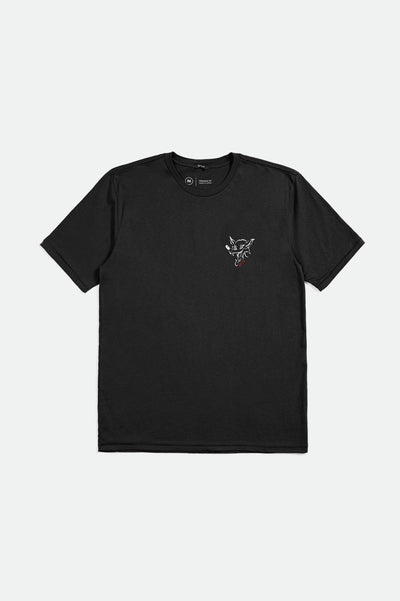 Wolf S/S Tailored Tee - Black