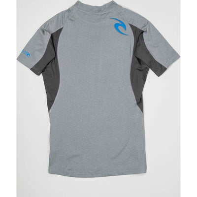 Wave Short Sleeve Rash Guard in Grey