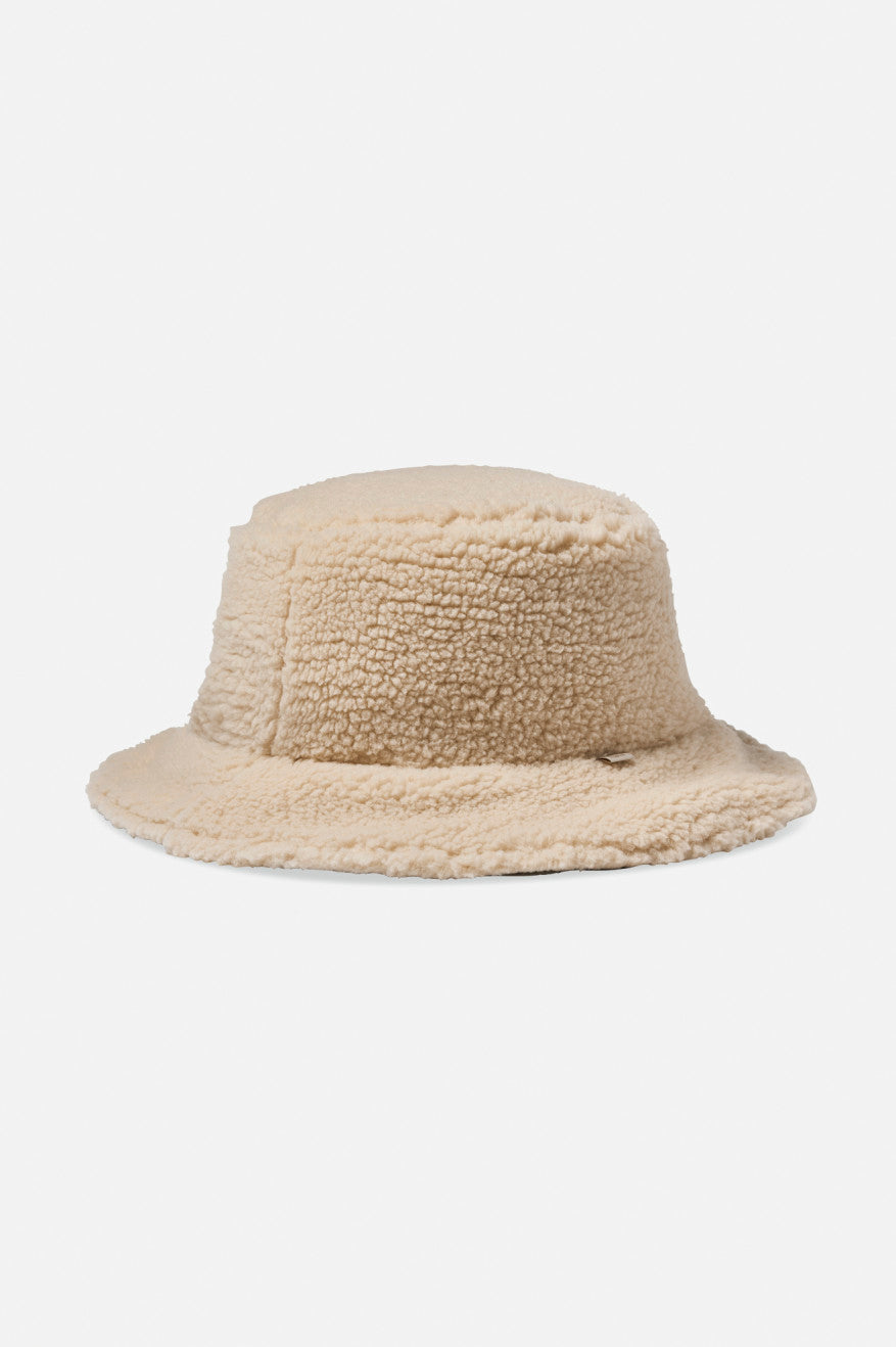 Petra Reversible Bucket Hat - Military Olive/Dove Sherpa