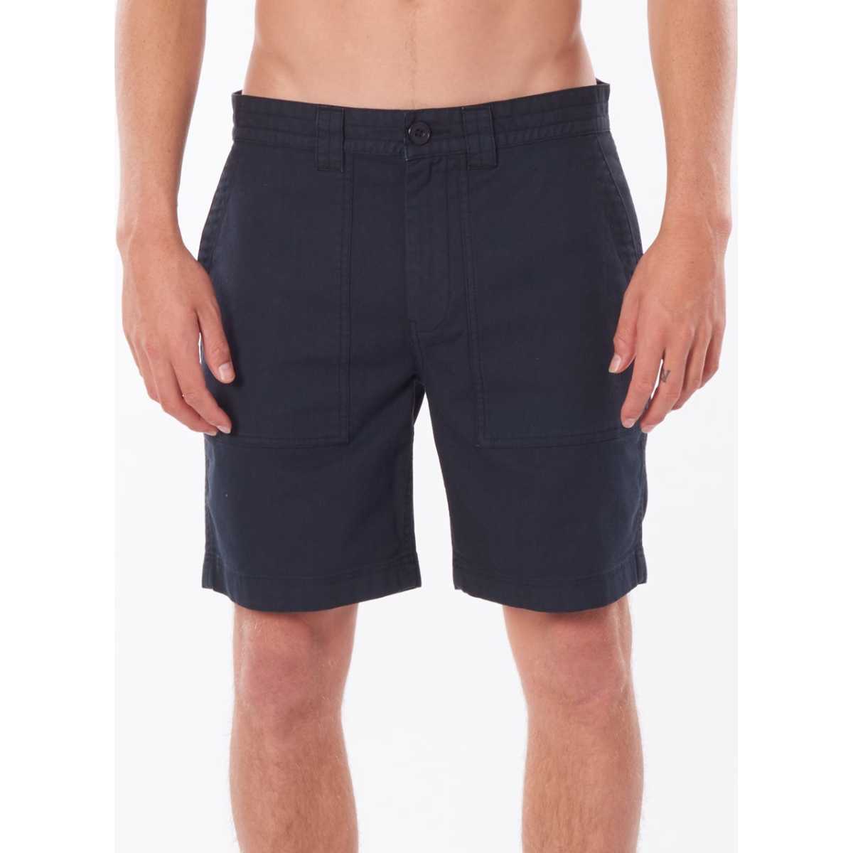 Surf Heads Incoming 18" Shorts in Washed Black