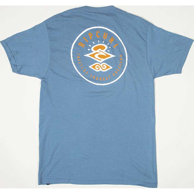 World Search Premium Tee in Steel Blue