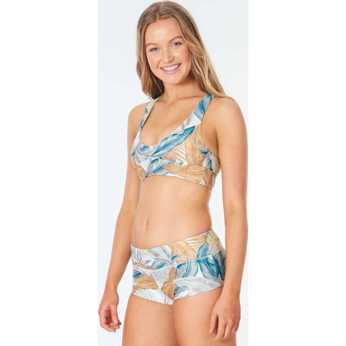 Tropic Sol Mirage Crop Bikini Top in Vanilla