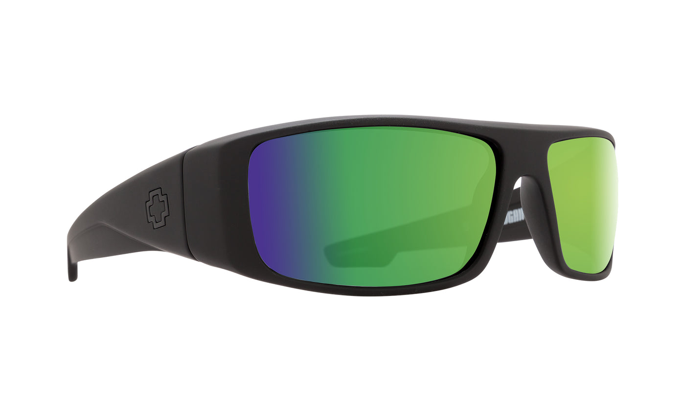 Logan Matte Black - HD Plus Bronze Polar with Green Spectra Mirror